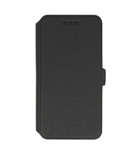Кожен калъф Flip Book Pocket в черно за Huawei Honor 8