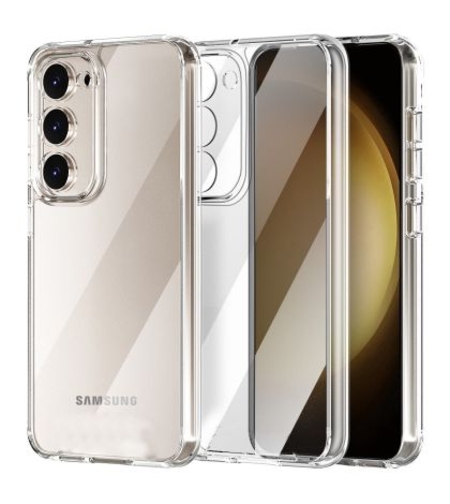 Силиконов кейс Armor Anti Shock за Samsung Galaxy S23 Plus, Защита около камерите, Прозрачен