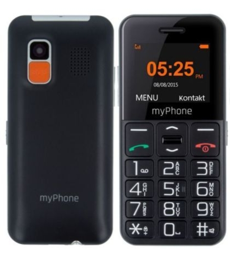 Мобилен телефон MyPhone Halo Easy, Черен