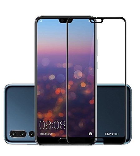 5D Стъклен протектор Full Glue Cover Huawei P20, Черен
