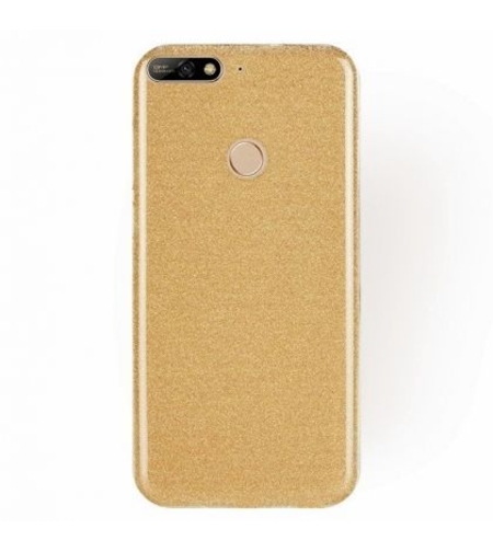 Силиконов гръб Emily Shining за Huawei Y7 Prime 2018, Златен