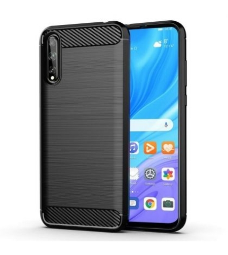 Anti Shock гръб Carbon за Huawei P Smart Pro (2019), Черен