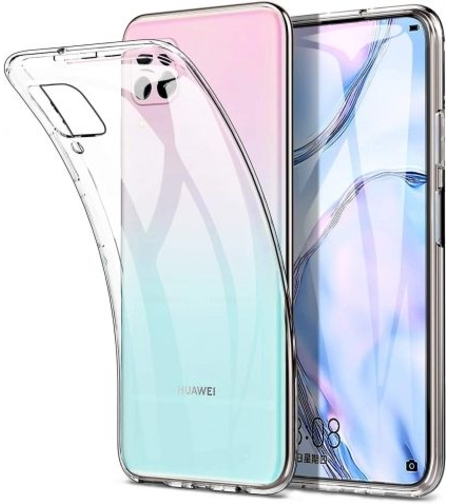Ултра тънък силиконов гръб за Huawei P40 Lite, Прозрачен