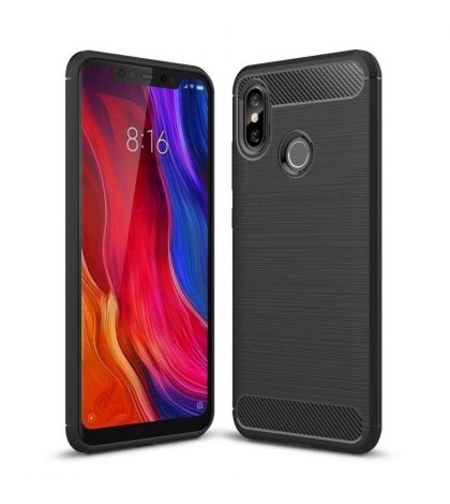 Anti Shock гръб Carbon за Xiaomi MI 8, Черен