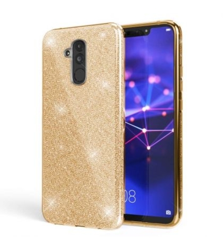 Силиконов гръб Emily Shining за Huawei Mate 20 Lite, Златен