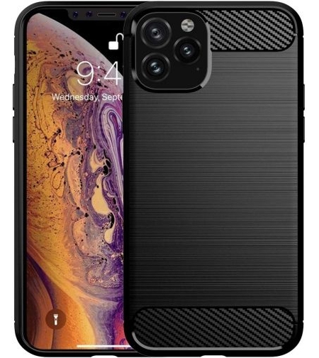 Anti Shock гръб Carbon за Iphone 12/12 Pro (2020), Черен