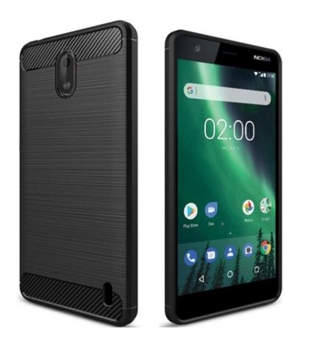 Anti Shock гръб Carbon за Nokia 1 Plus, Черен