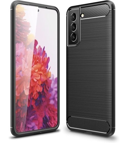 Anti Shock гръб Carbon за Samsung Galaxy S22, Черен