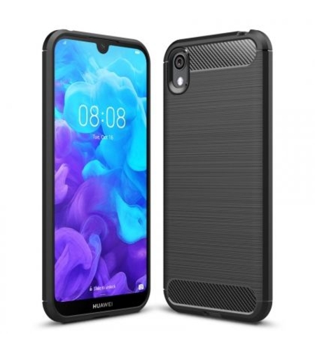 Anti Shock гръб Carbon за Huawei Y5 2019, Черен