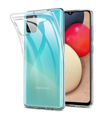 Ултра тънък силиконов гръб за Samsung A025 Galaxy A02S, Прозрачен
