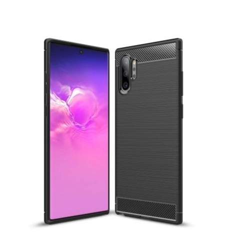 Anti Shock гръб Carbon за Samsung N975 Galaxy Note 10 Plus, Черен