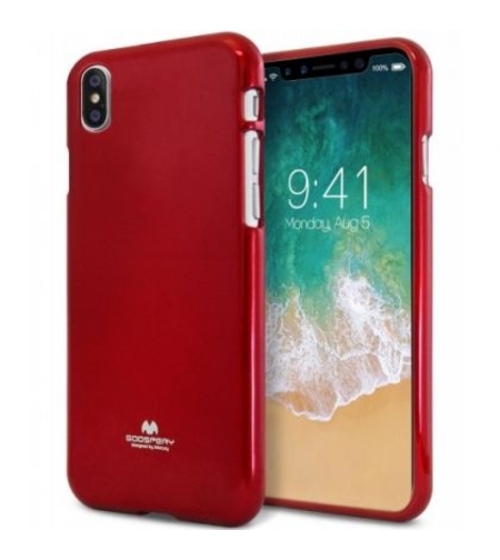 Луксозен силиконов гръб Jelly Mercury Goospery за IPhone XR, Червен
