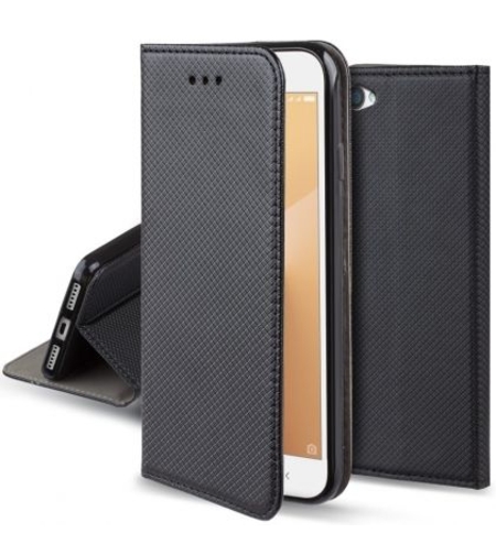 Кожен калъф Flip Book Smart за Xiaomi Redmi Note 5A, Черен
