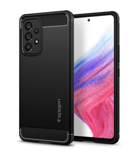 Кейс Spigen, Rugged Armor, за Samsung A53 5G (ACS04159), Черен Matt