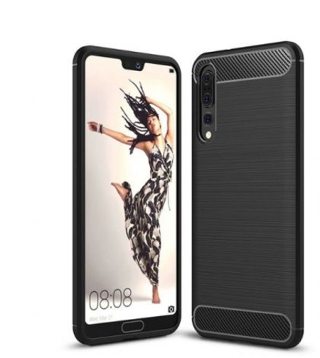 Anti Shock гръб Carbon за Huawei P20 Pro/Plus, Черен