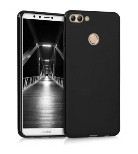 Силиконов гръб Matt Frosted за Huawei Y7 2018/Y7 Prime 2018, Черен