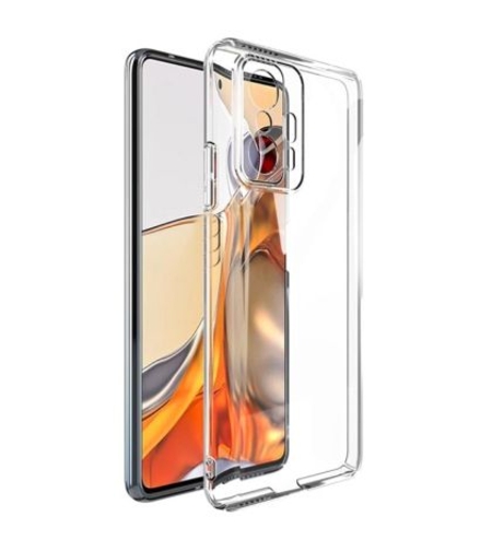 Плътен силиконов гръб Perfect 2mm за Xiaomi 11T/11T Pro, Защита около камерите, Прозрачен