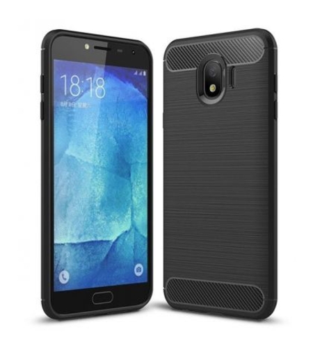 Anti Shock гръб Carbon за Samsung J400 Galaxy J4 2018, Черен