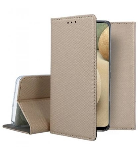 Калъф Flip Book Smart за Samsung A125 Galaxy A12, Златен