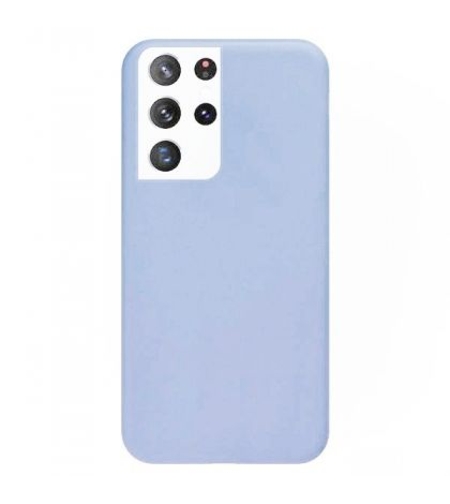 Силиконов матиран гръб SoftSolid за Samsung Galaxy S21 Ultra, Небесно синьо
