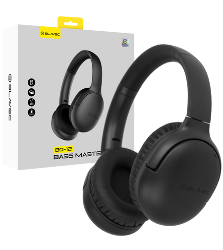 Слушалки Blavec, Headphones Bluetooth BO12 Bass Master, (BO12-B), Черни
