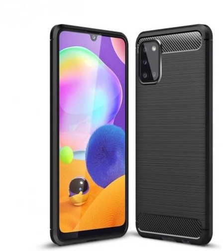 Anti Shock гръб Carbon за Samsung A315 Galaxy A31, Черен