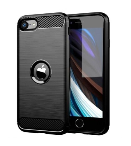 Anti Shock гръб Carbon за IPhone SE 2020, Черен