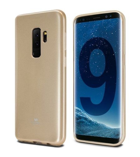 Луксозен гръб Jelly Mercury Goospery за Samsung G965 Galaxy S9 Plus, Златен