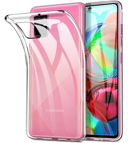 Ултра тънък силиконов гръб за Samsung A715 Galaxy A71, Прозрачен