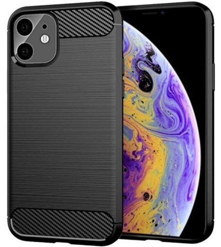 Anti Shock гръб Carbon за Iphone 12 Mini (2020), Черен