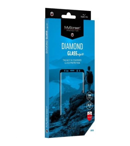 Стъклен протектор MyScreen, 3D Diamond Glass Edge Full Cover, за Samsung Galaxy S22 Ultra, Черен