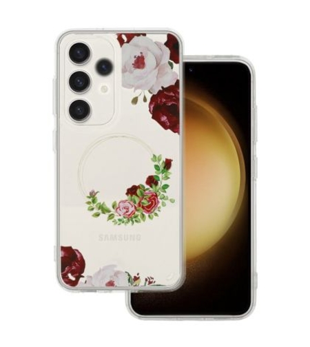 Кейс Tel Protect Flower, за Samsung Galaxy A33 5G, Защита около камерата, Прозрачен с червени рози