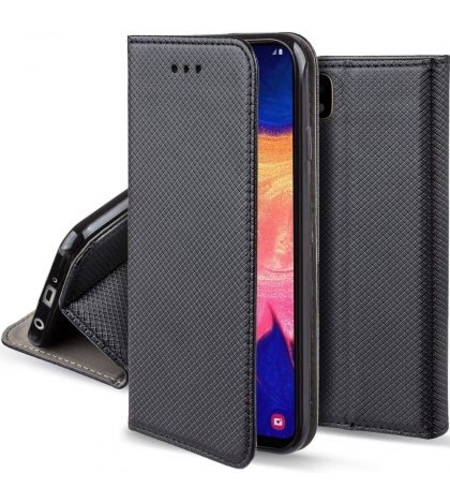 Кожен калъф Flip Book Smart за Samsung A105/M105 Galaxy A10/M10, Черен