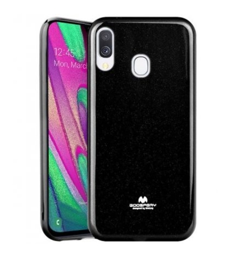 Луксозен гръб Jelly Mercury Goospery за Samsung A405 Galaxy A40, Черен