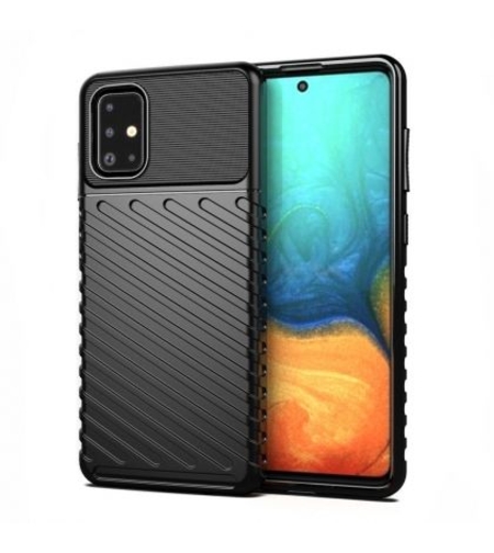 Противоударен кейс Thunder за Samsung A715 Galaxy A71, Черен