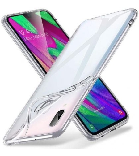 Ултра тънък силиконов гръб за Samsung A405 Galaxy A40, Прозрачен