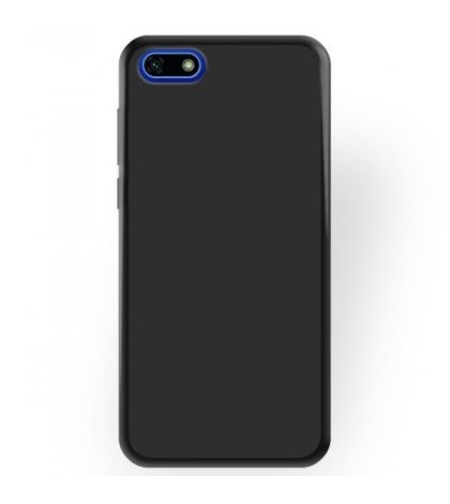 Силиконов гръб Matt Frosted за Huawei Y5 2018, Черен