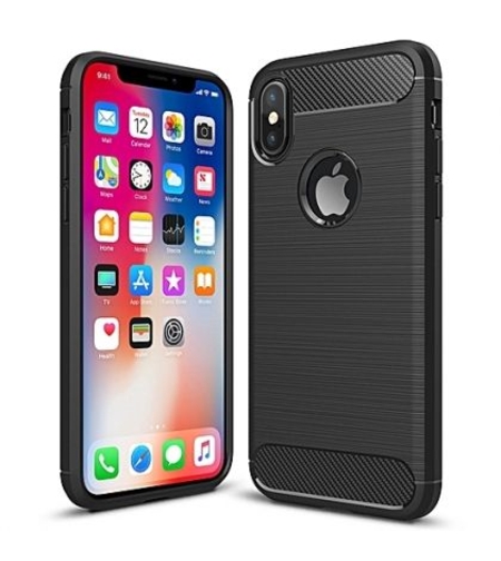 Anti Shock гръб Carbon за IPhone X/XS, Черен