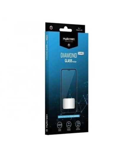 Стъклен протектор MyScreen за IPhone 16 Plus Lite Diamond Glass Edge Full Glue Cover, Черен