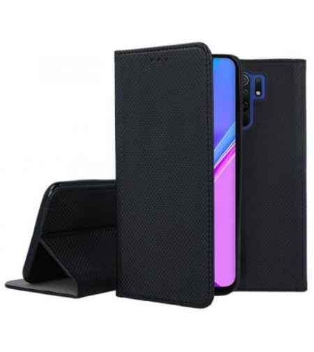 Калъф Flip Book Smart за Xiaomi Redmi 9, Черен