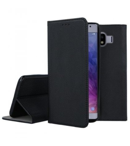 Кожен калъф Flip Book Smart за Samsung J400 Galaxy J4 2018, Черен