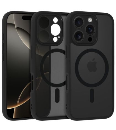 Кейс Magsafe Full Matte Mag за IPhone 15 Pro Max, Черен