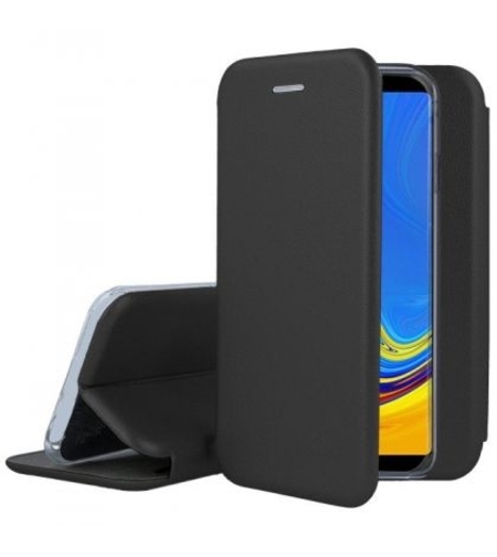 Луксозен кожен калъф Vennus Soft Book Prestige за Samsung A920 Galaxy A9 2018, Черен