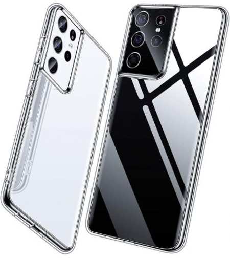 Ултра тънък силиконов гръб за Samsung Galaxy S21 Ultra, Прозрачен