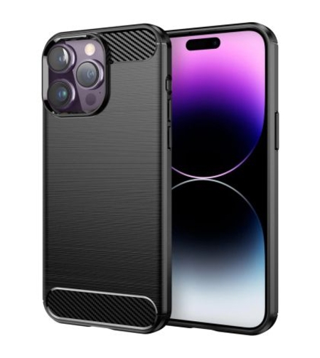 Anti Shock гръб Carbon за Iphone 14 Pro Max, Черен
