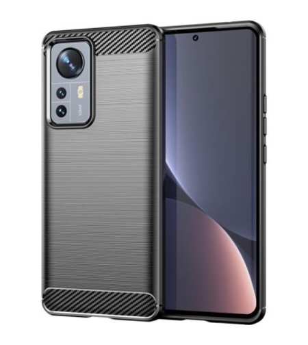 Anti Shock гръб Carbon за Xiaomi 12 Pro, Черен