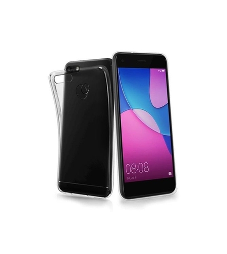 Ултра тънък силиконов гръб за Huawei P9 Lite mini, Прозрачен/Черен