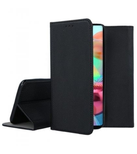 Кожен калъф Flip Book Smart за Samsung A715 Galaxy A71, Черен