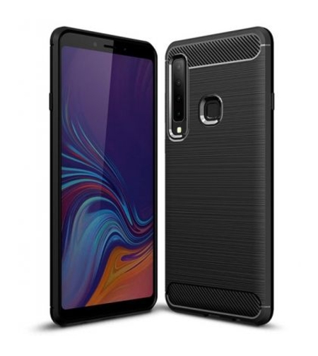 Anti Shock гръб Carbon за Samsung A920 Galaxy A9 2018, Черен