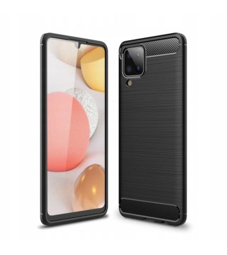 Anti Shock гръб Carbon за Samsung Galaxy A12, Черен